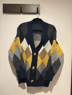 GRL ダイヤモンドパターン カーディガン