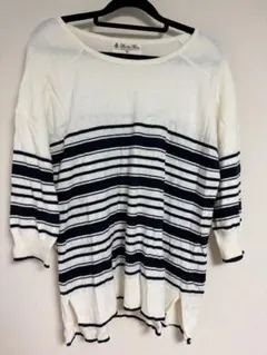 極美品　ナノユニバース The 1st Floor 綺麗めボーダーニット 38