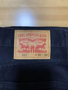 Levi's リーバイス 511 ブラックW30 ストレート スリムフィット