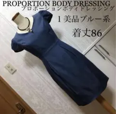 PROPORTION BODY DRESSING ワンピース 1 美品　ブルー系のサムネイル