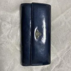サ*イ様 時*司様 ネイビー レザー 長財布
