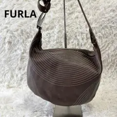 FURLA レザーショルダーバッグ ブラウン ワンショルダー