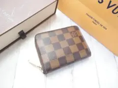 超美品☆本物 ヴィトン ダミエ コインケース【ジッピー・コインパース】C32