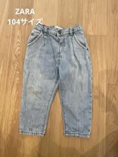 ライトブルーデニムパンツ ウエストゴムのサムネイル