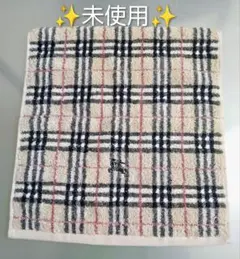 ✨未使用✨BURBERRY チェック柄 フェイスタオル ❤️訳アリ