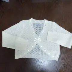 motherways　レースカーディガン 130 アイボリー