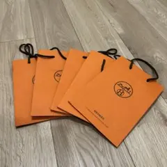 HERMES オレンジショップ袋 5枚セット