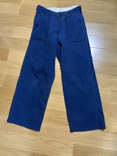 SOMETHING デニムパンツ インディゴブルーM 夏に良い生地のサムネイル
