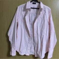 美品！NINE 綿100% 薄ピンクのシャツのサムネイル