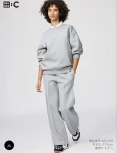 UNIQLO スウェットストレートパンツ グレー
