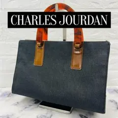【CHARLES JOURDAN】シャルルジョルダン トートバッグ べっ甲柄のサムネイル