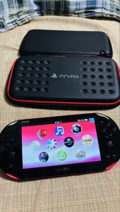 【動作確認済・16GBメモリ付】PS Vita レッドブラック PCH-2000