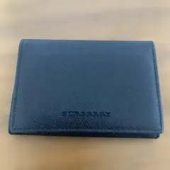 BURBERRY バーバリー 名刺入れ カードケース レザー 美品 黒のサムネイル