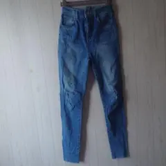 rienda カットオフデニムスキニーパンツ 24