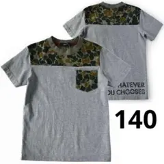 新品 TARKER カモフラ柄ポケットTシャツ 140cmのサムネイル