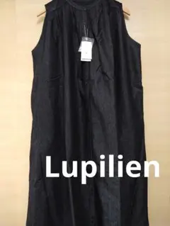 Lupilien 50z ポリデニム ノースリーブ ワンピース F