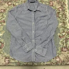 INGNI 青と白のストライプ 長袖シャツ