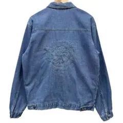 フィッツジェラルド 立体 3D クローバー ロゴ デニム ジャケット