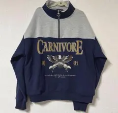 美品♦️ 超人気品♦️ 切替ロゴハーフZIPスウェット ハーフジップ スウェット