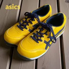 asics アシックスイエロー ブルー スニーカー　黄色　23.0㎝　安全靴 asics アシックスイエロー ブルー スニーカー 黄色 23.0㎝ 安全