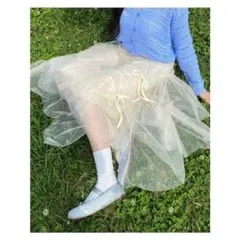 【新品】Ada. エイダ チュール ティアードスカート リボン バレエコア