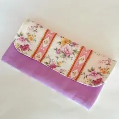マルチケース　通帳ケース　ハンドメイド　花柄