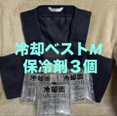 新品未使用　冷却ベストM 冷却アイスパック３個セットのサムネイル