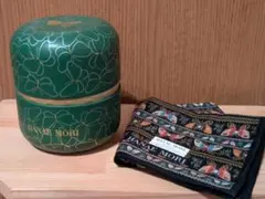 HANAE MORI 茶筒 ハンカチセット 蝶柄