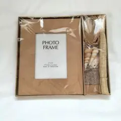 ⭐️匿名発送⭐️　フォトフレーム　ハンドメイド　雑貨　写真立て　貝殻