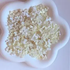 【50個】ホワイト素材mix ネイルパーツ　リボン　量産　デコパーツ