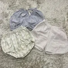 韓国こども服 80 ショートパンツ3点セット