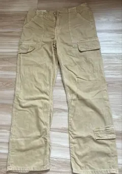 【ZARA】 カーゴパンツカーキ色 EUR38