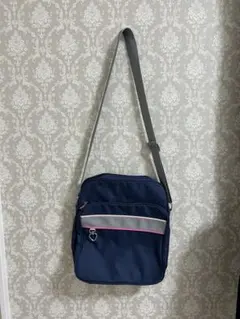 ネイビー ピンク ショルダーバッグ スクールバッグ 学生鞄 学校鞄