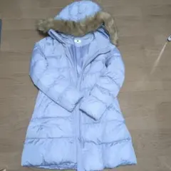 UNIQLO 薄紫 フード付きダウンコート 150サイズ