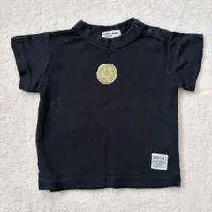 NEEDLE WORKS スマイル Tシャツ ブラック 80cmのサムネイル