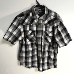 ディッキーズ　半袖チェック　シャツ　XL 古着のサムネイル