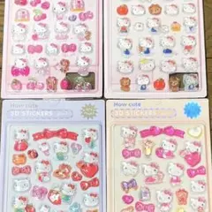 【4点】サンリオ　ハローキティ　ボンボンドロップシール うるちゅるポップシール