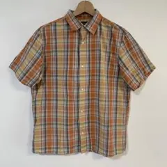 BANANA REPUBLIC 半袖チェックシャツ L バナナリパブリックのサムネイル