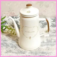 お値下げ♡イマン♡ダイアナローズホーロー味噌ポットマニーニトリ薔薇 お値下げ♡イマンダイアナローズホーロー天ぷら鍋マニーローズ