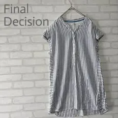 Final Decision ストライプ柄 チュニックブラウスのサムネイル