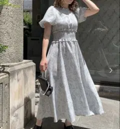 OLIVE des OLIVE ピンタックバックリボンワンピース