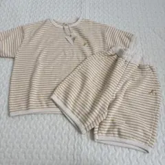 韓国子供服　kokokids ボーダー　tシャツパンツセット　Lサイズ