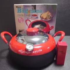【新品未使用❗】万能鍋/揚げ物鍋 天ぷら鍋　赤/黒　新潟燕市製造のサムネイル