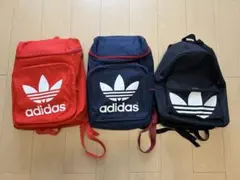 アディダス　リュック　赤　ネイビー　黒　セット