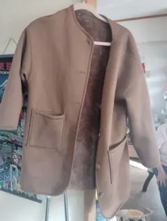 フリースジャケット ブラウン 100cm~