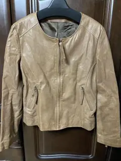 ブラウンレザージャケット⭐︎ビンテージ風⭐︎