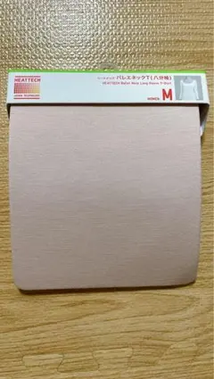 HEATTECH バレエネックT（八分袖）M ピンク