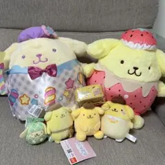 全て美品】ポムポムプリン EIKO 当時物 レトロ ぬいぐるみ まとめ売り