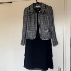 INFINEツイードジャケットとレイヤードドレス セット