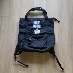 MARY QUANT ブラックリュック　訳あり